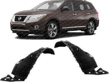 Set Of 2 Front Fender Liner Right Passenger & Left Driver Side Direct Replacement Compatible With 2015-2020 Nissan Pathfinder/Infiniti QX60 NI1249152 NI1248152 638409NB0A-PFM