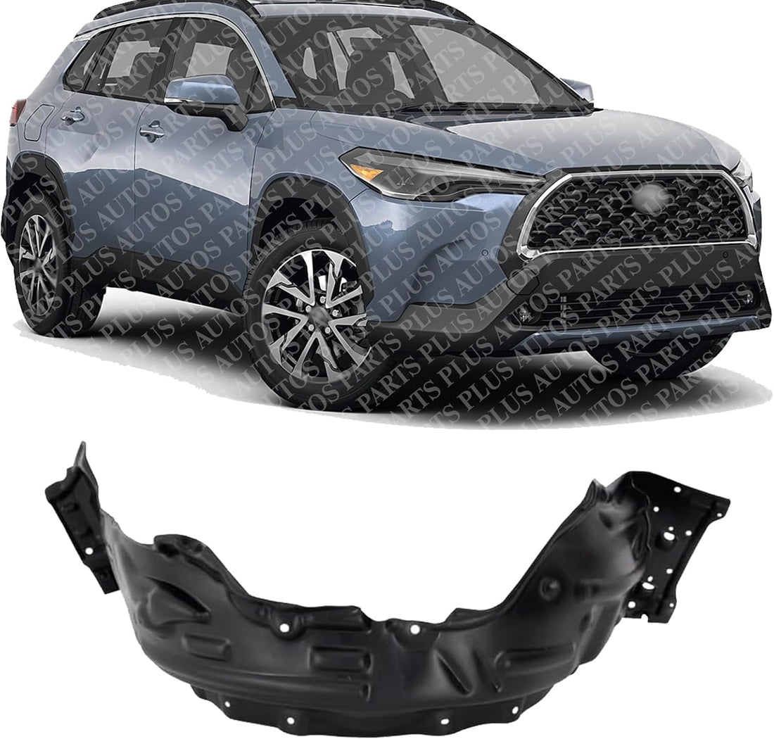 Front Fender Liner Right Passenger Side Direct Replacement Compatible With 2022-2023 Toyota Corolla TO1249251 538750A110