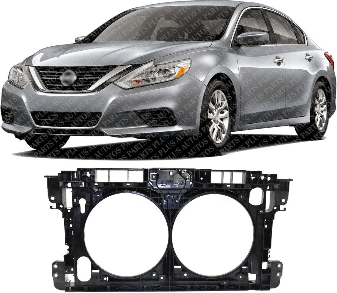 Front Radiator Support Assembly Plastic with Steel Direct Replacement Compatible With 2016-2018 Nissan Altima NI1225250 625009HS0A