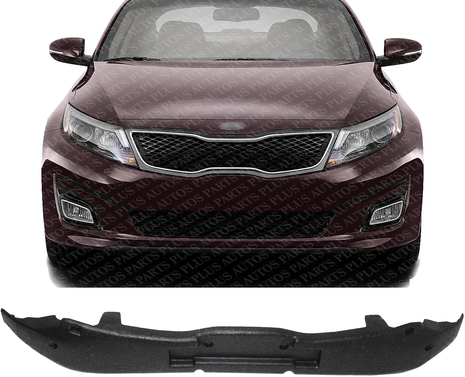 Front Bumper Impact Absorber Direct Replacement Compatible With 2014-2015 Kia Optima KI1070132 865204C500