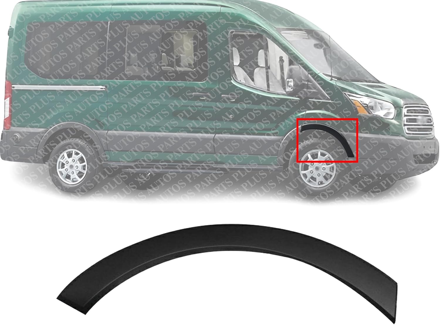 Front Wheel Opening Molding Right Passenger Side Direct Replacement Compatible with 2015-2019 Ford Transit FO1291134 B07TBND4P8