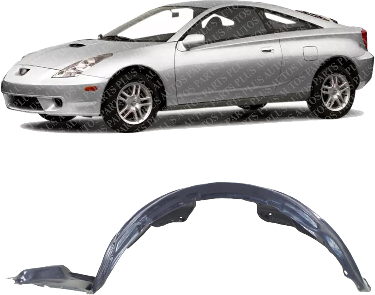 Front Fender Liner Left Driver Side Direct Replacement Compatible With 1994-1999 Toyota Celica TO1248120 5387620270
