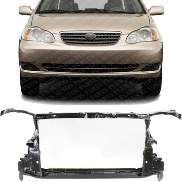 Front Radiator Support Assembly Steel Direct Replacement Compatible With 2003-2008 Toyota Corolla TO1225233 5320102100