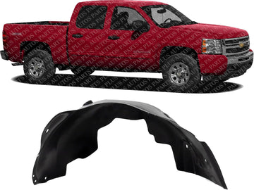 Front Fender Liner Right Passenger Side Direct Replacement Compatible with 2007-2013 Chevrolet Silverado 1500 GM1249183 22779790