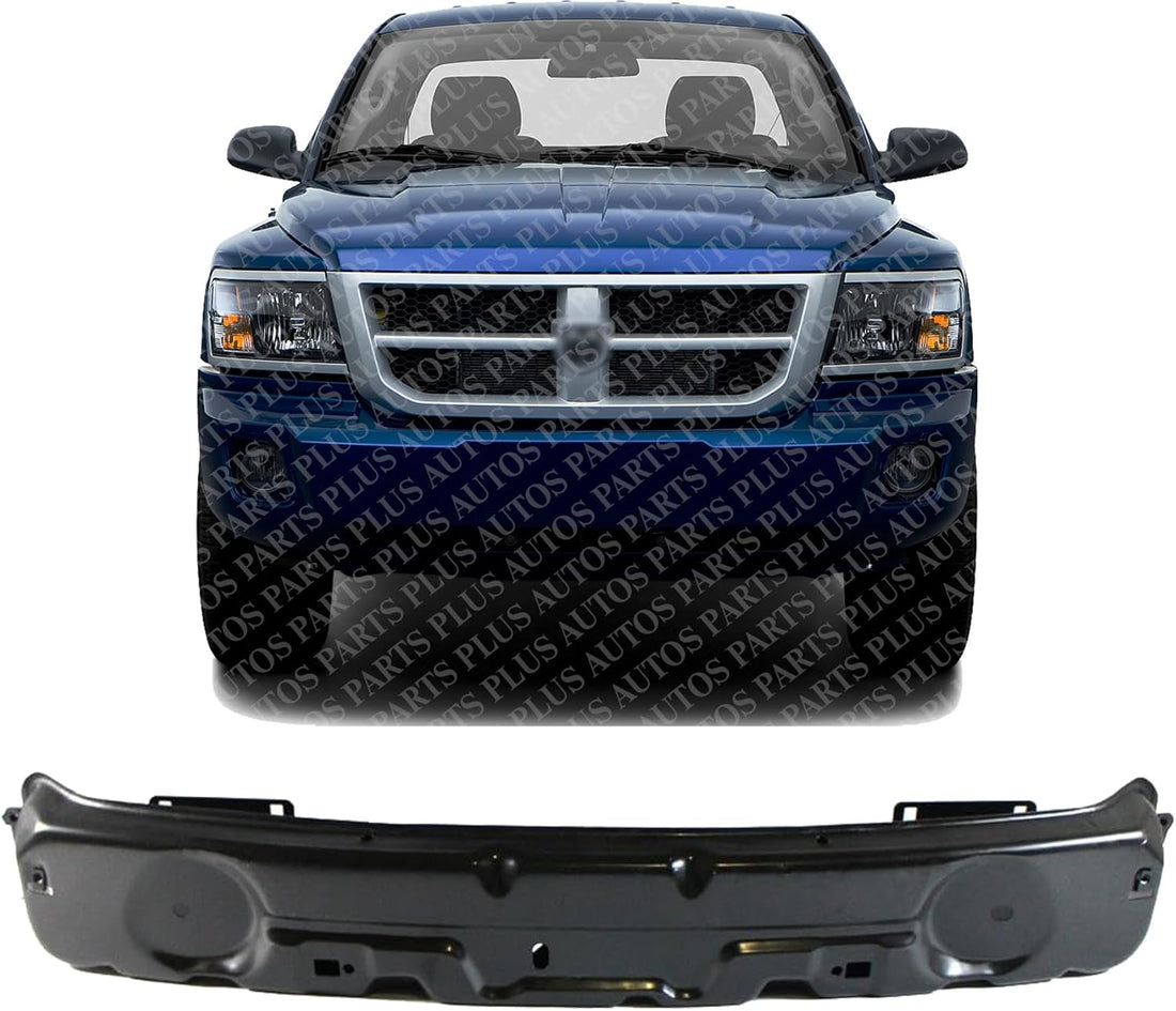 Front Bumper Reinforcement Steel Direct Replacement Compatible With 2006-2009 Mitsubishi Raider / 2005-2010 Dodge Dakota CH1006215 CH1006201 55077648AG 55077648AF 55077648