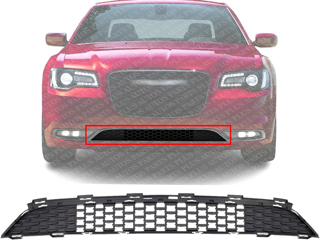 Front Bumper Grille Square Mesh Design Direct Replacement Compatible With 2015-2022 Chrysler 300 CH1036147 68214483AC