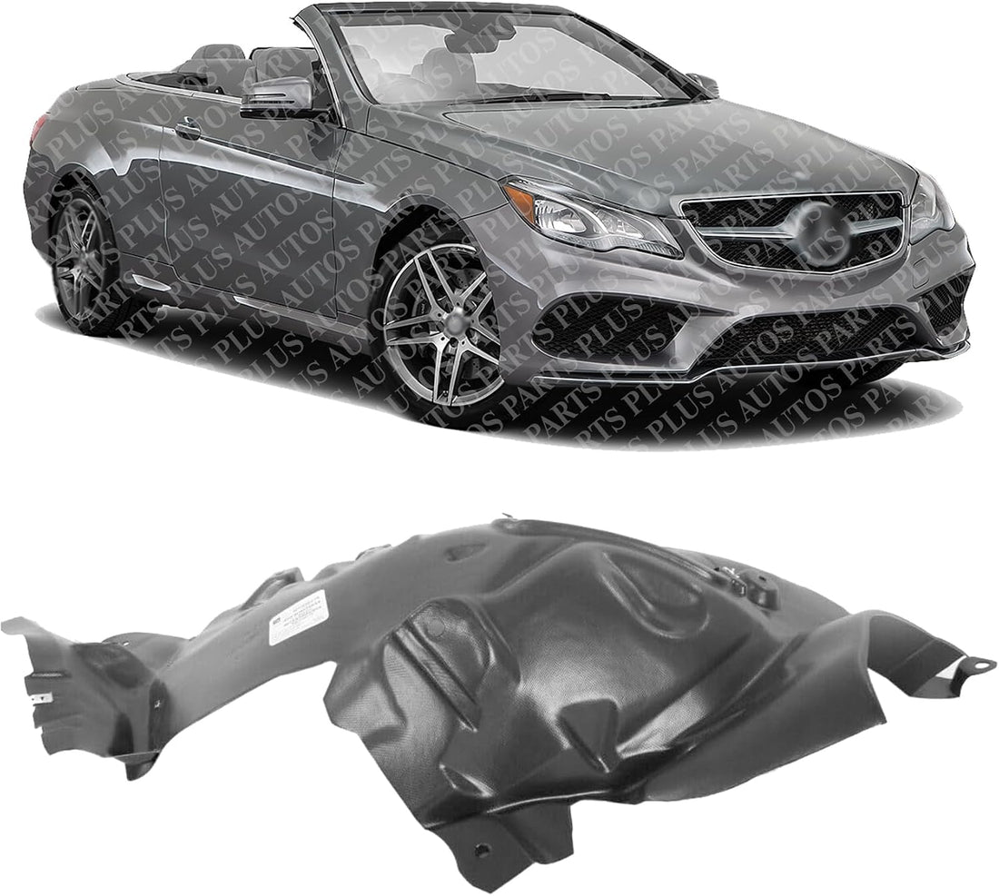 Front Section Fender Liner Right Passenger Side Direct Replacement Compatible With 2014-2017 Mercedes Benz E-Class MB1249176 2076902530