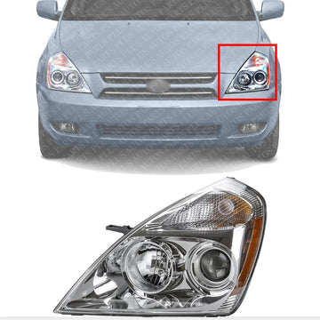 Front Head Light Assembly Left Driver Side Direct Replacement Compatible With 2007 Kia Sedona KI2502145 921014D011