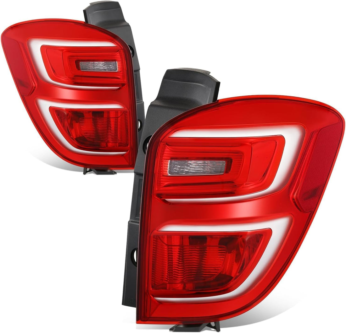 Set Of 2 Tail Light Assembly Left Driver & Right Passenger Side Direct Replacement Compatible With 2016-2017 Chevrolet Equinox GM2801279 GM2800279 23399182 23399181