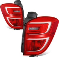 Set Of 2 Tail Light Assembly Left Driver & Right Passenger Side Direct Replacement Compatible With 2016-2017 Chevrolet Equinox GM2801279 GM2800279 23399182 23399181