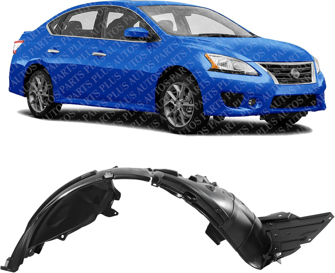 Front Fender Liner Right Passenger Side Direct Replacement Compatible With 2013-2019 Nissan Sentra NI1249133 638403SH0A