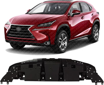 Front Engine Splash Shield Plastic Direct Replacement Compatible with 2015-2021 Lexus NX300 / NX200t / NX300h LX1228161 5261878010