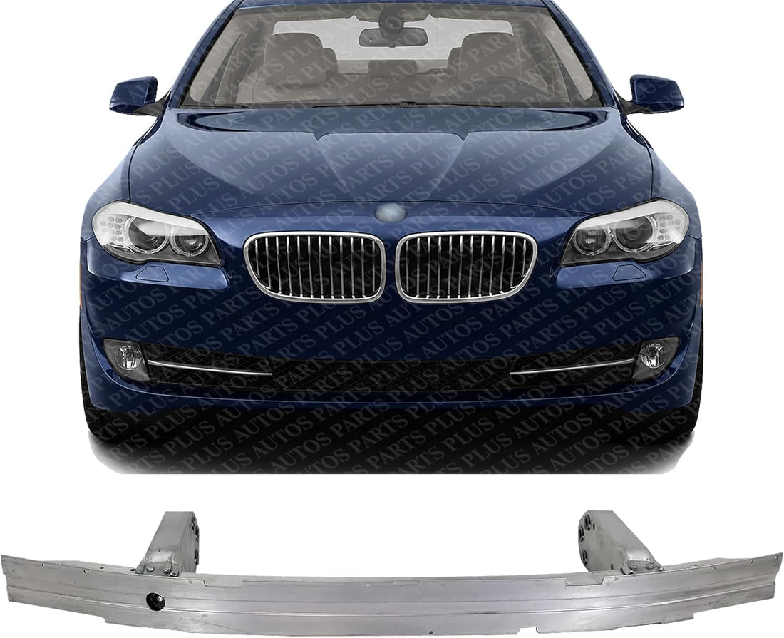 Front Bumper Impact Bar Reinforcement Aluminum Direct Replacement Compatible With 2011-2016 5-Series BM1006130 51117200706