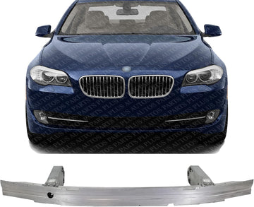 Front Bumper Impact Bar Reinforcement Aluminum Direct Replacement Compatible With 2011-2016 5-Series BM1006130 51117200706
