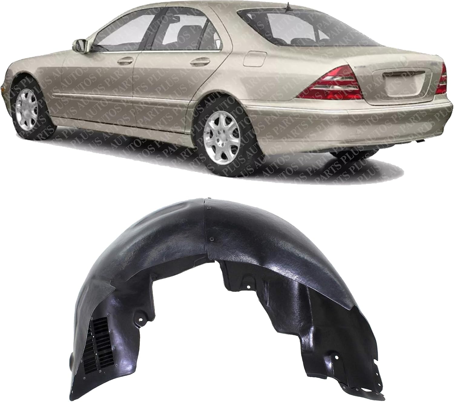 Rear Fender Liner Left Driver Side Direct Replacement Compatible With 2004-2009 Mercedes Benz E-Class MB1762114 2116902330