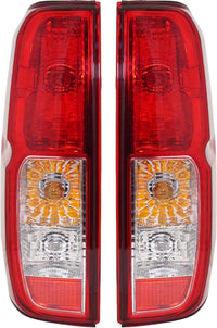Set Of 2 Tail Light Assembly Left Driver & Right Passenger Side Direct Replacement Compatible With 2005-2014 Nissan Frontier NI2800170 NI2801170 26550EA825 26555EA825