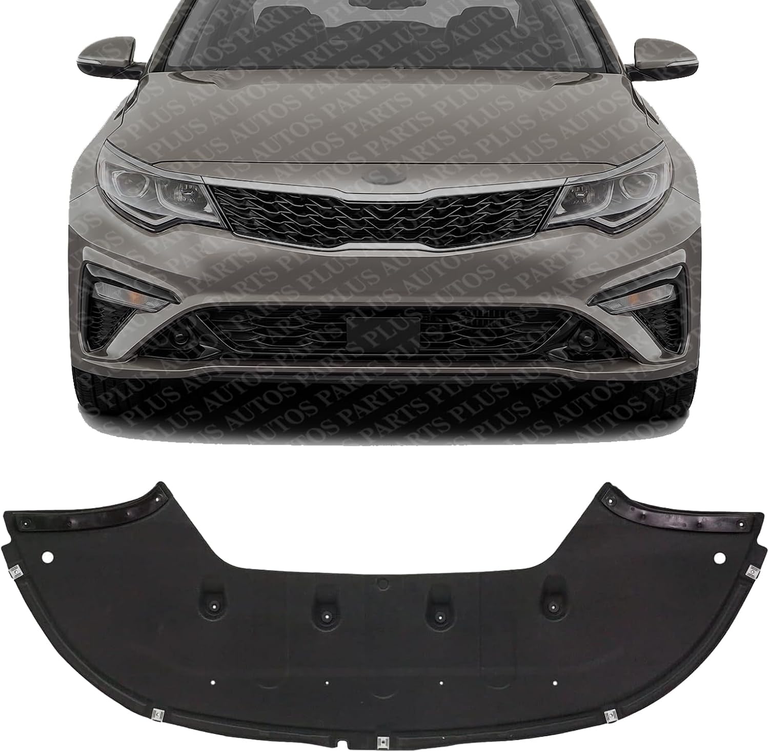 Front Engine Splash Shield Under Cover Plastic Direct Replacement Compatible with 2019-2020 Kia Optima KI1228168 29110D5500
