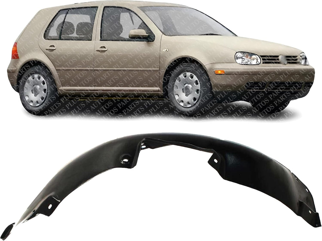 Front Fender Liner Right Passenger Side Direct Replacement Compatible with 1999-2006 Volkswagen Golf/GTI / 1999-2005 Jetta VW1249103 1J0809962B 1JM809958