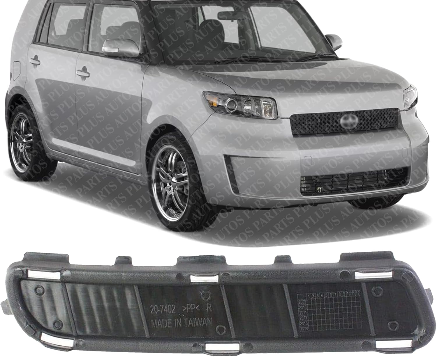 Front Bumper Trim Molding Right Passenger Side Direct Replacement Compatible With 2008-2010 Scion xB SC1047100 5271212020