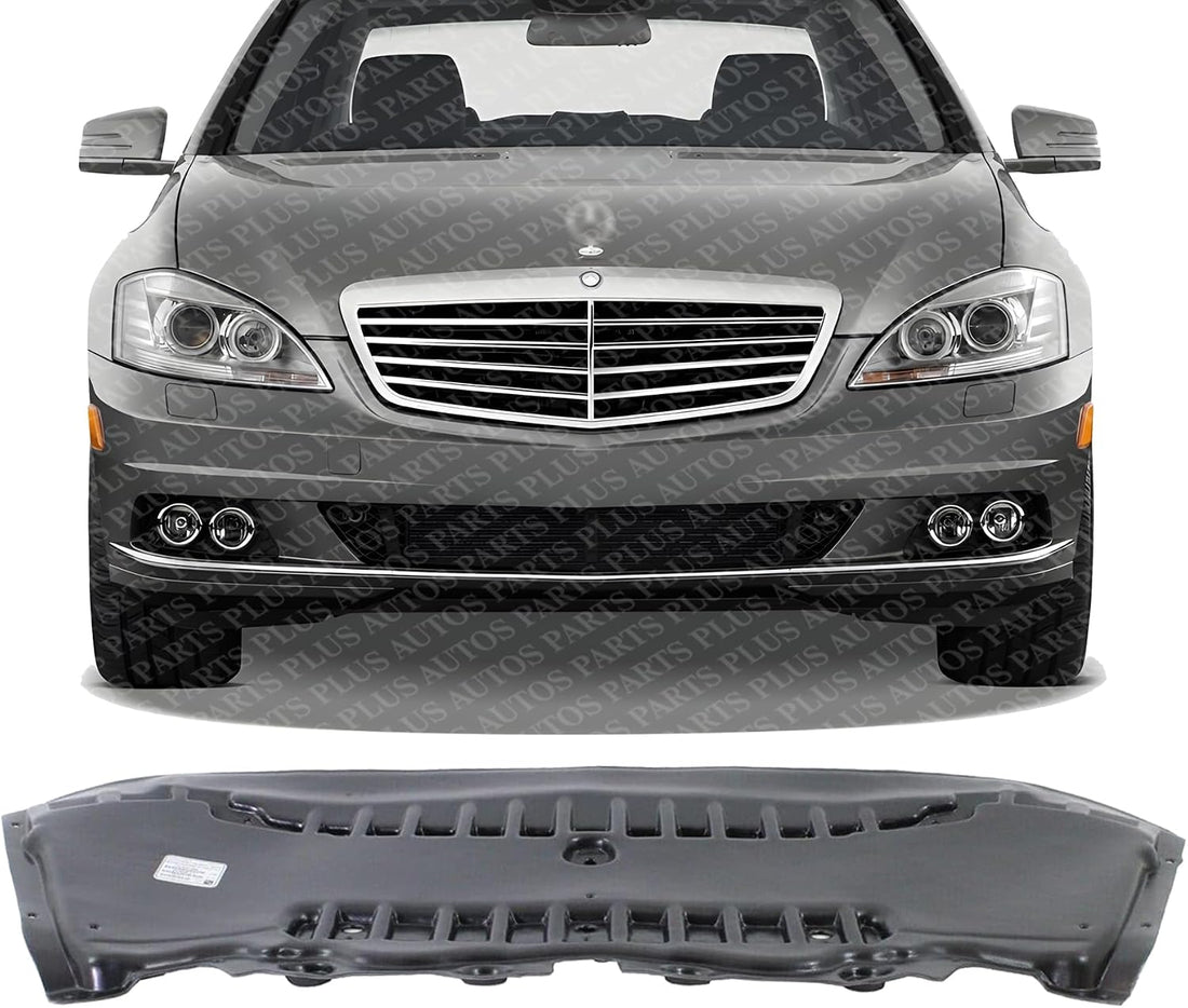 Front Engine Splash Shield Under Cover Plastic Direct Replacement Compatible with 2007-2011 Mercedes Benz S550 / 2008-2011 S450 MB1228147 2215203423
