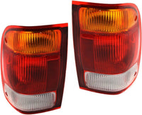 Set Of 2 Tail Light Lens And Housing Right Passenger & Left Driver Side Direct Replacement Compatible With 1998-1999 Ford Ranger FO2801121 FO2800121 F87Z13405BA F87Z13404BA