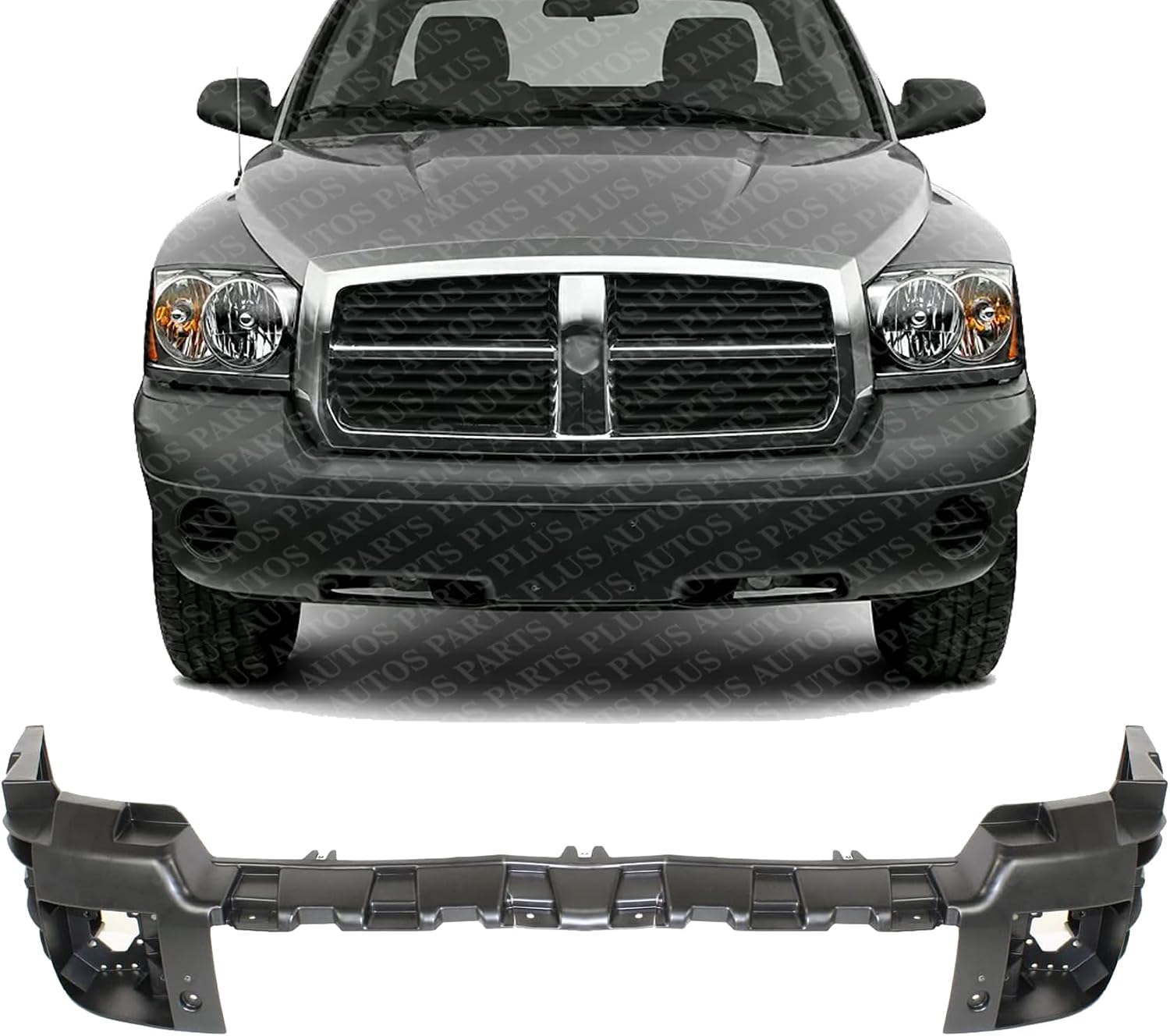 Front Bumper Support Bracket Plastic Direct Replacement Compatible With 2005-2007 Dodge Dakota CH1065102 55077649AE