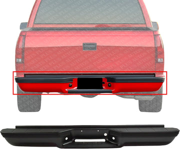 Step Bumper Face Bar & Pad Without Mounting Bracket Primed Direct Replacement Compatible With 1992-1999 Chevrolet Tahoe/Suburban GM1101114 GM1100114