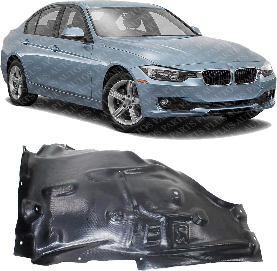 Front Fender Liner Rear Section Plastic Right Passenger Side Direct Replacement Compatible With 2014-2015 BMW 3-Series BM1249144 51717288908