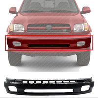 Front Bumper Primed Steel Direct Replacement Compatible With Toyota Tundra 2000-2006 TO1002171 521010C010