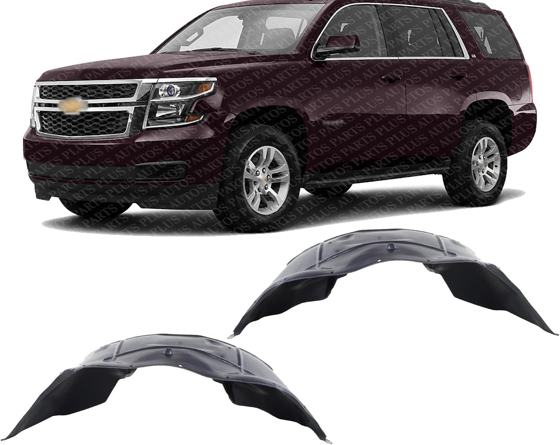 Set Of 2 Front Fender Liner Left Driver & Right Passenger Side Direct Replacement Compatible With 2015-2020 Chevrolet Suburban/Tahoe GM1249243 GM1248243 22806316-PFM 22806317-PFM