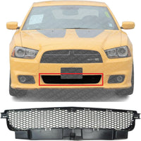 Front Bumper Lower Grille Textured Without Adaptive Cruise Control Direct Replacement Compatible With 2012-2014 Dodge Charger CH1036130 68071981AA