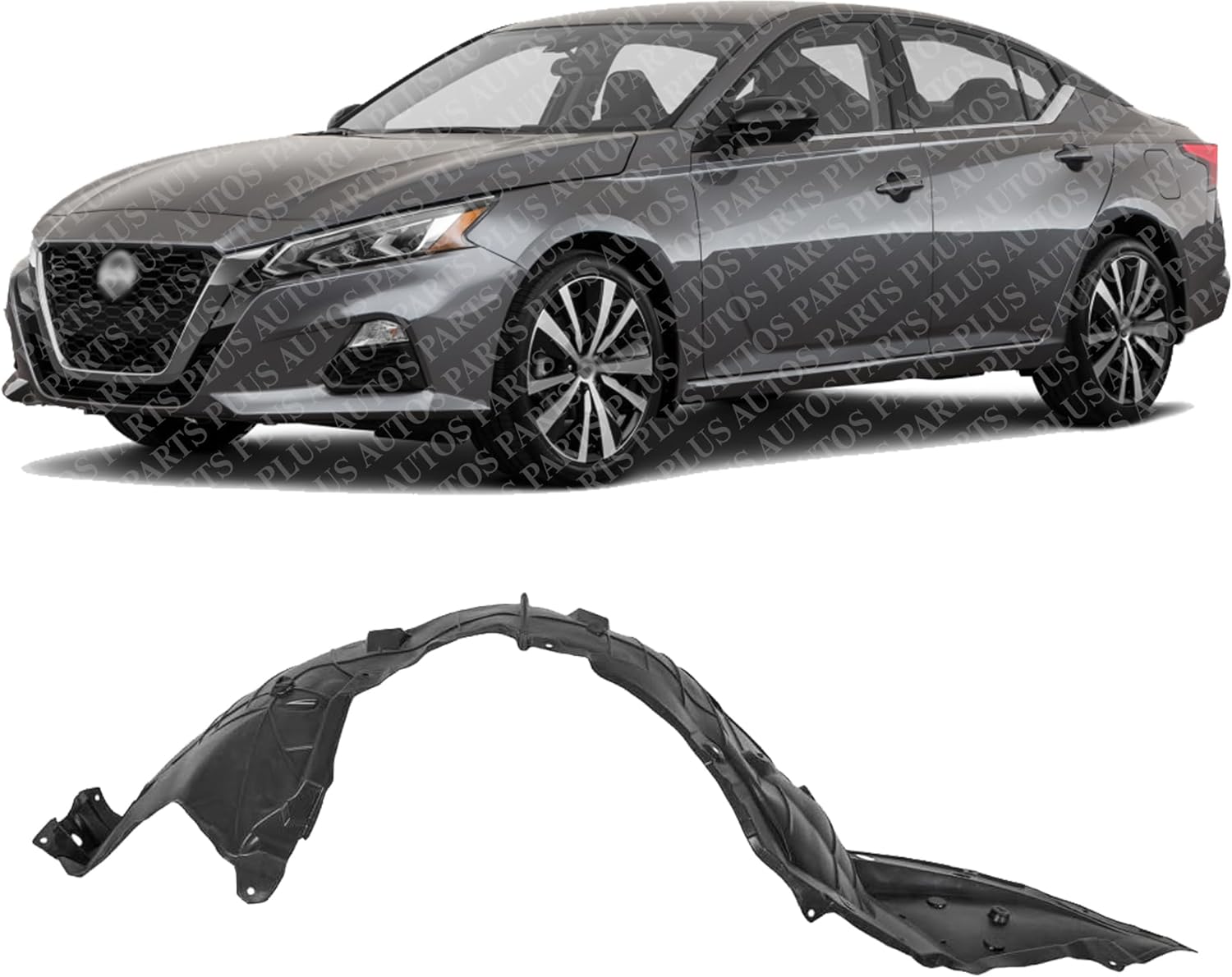 Front Fender Liner Left Driver Side Direct Replacement Compatible With 2019-2023 Nissan Altima NI1248166 638416CA0A