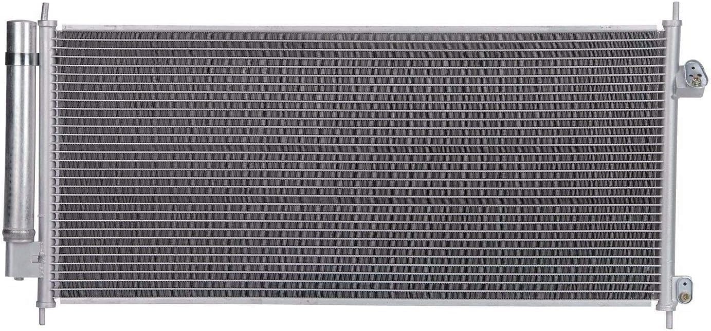 Front A/C Condenser Aluminum Core Direct Replacement Compatible With 2009-2014 Honda Fit HO3030153 80110TK6A01