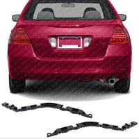Set Of 2 Rear Bumper Bracket Left Driver & Right Passenger Side Direct Replacement Compatible With 2006-2007 Honda Accord HO1132100 HO1133100 71593SDAA10 71598SDAA10