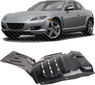 Front Section Fender Liner Left Driver Side Direct Replacement Compatible With 2004-2008 Mazda RX-8 MA1248127 F1515614YB