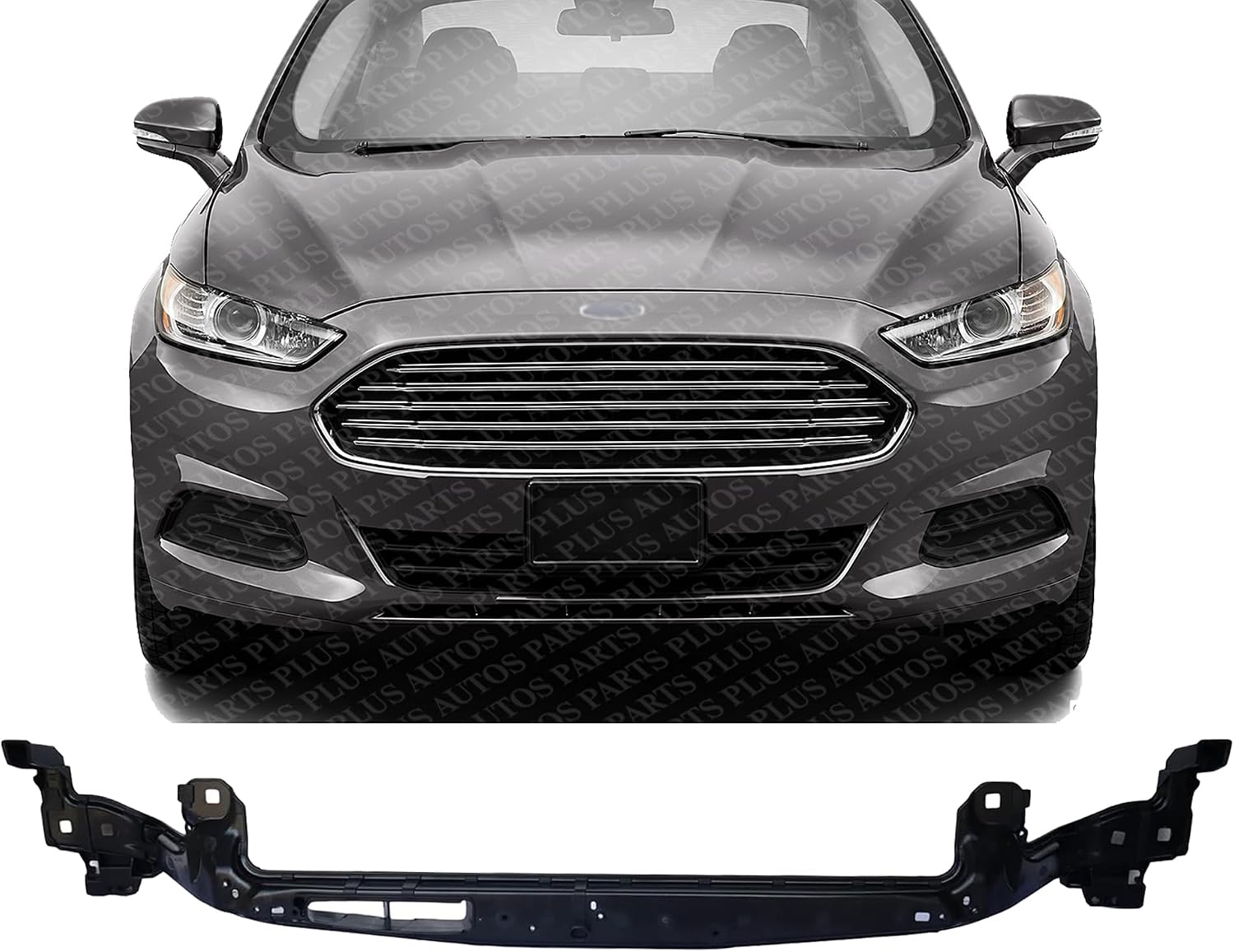 Front Radiator Upper Reinforcement Support Plastic With Steel Direct Replacement Compatible With 2013-2016 Ford Fusion/Lincoln MKZ FO1227103 DS7Z8A284A