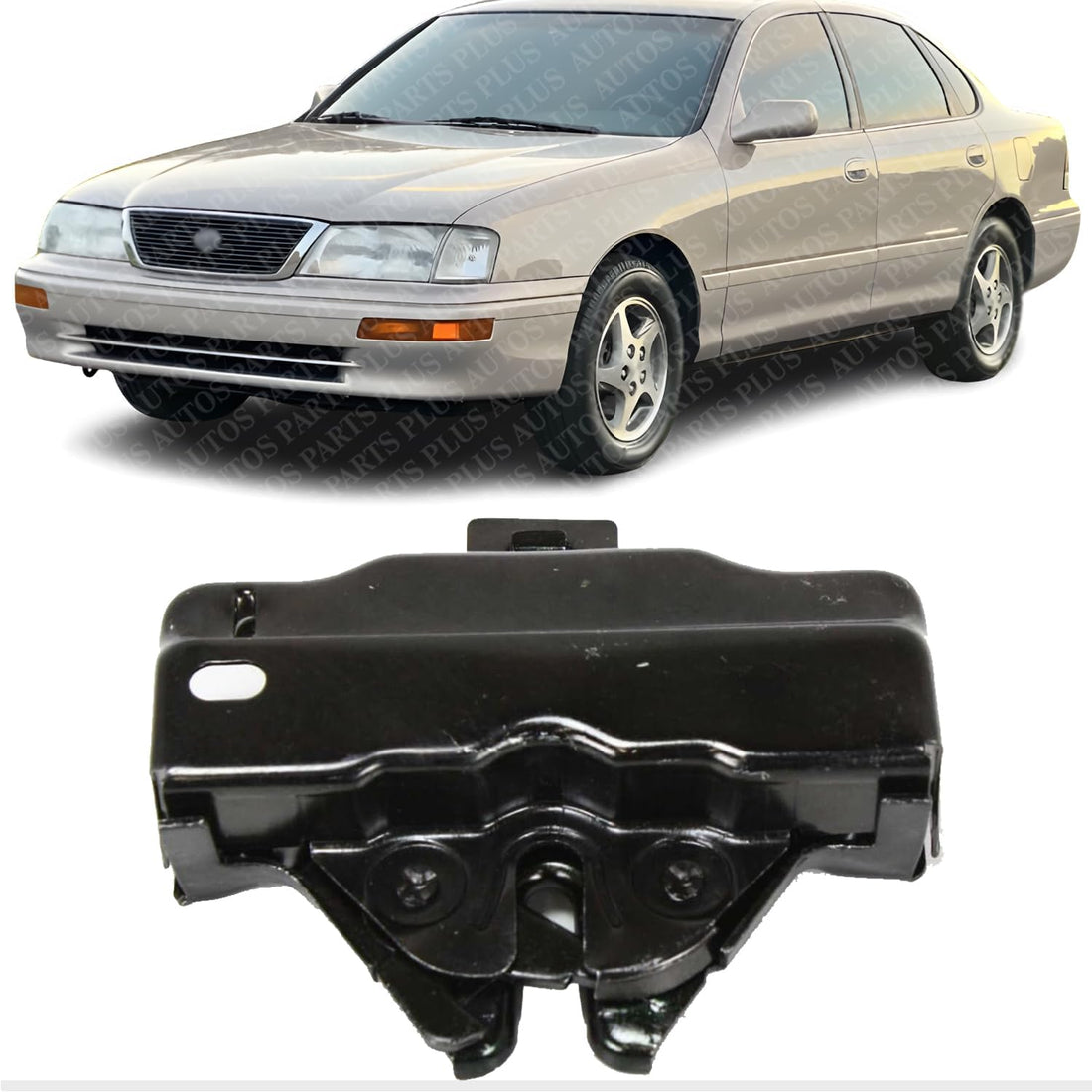 Front Hood Latch Steel Direct Replacement Compatible With 1995-1999 Toyota Avalon / 2007-2009 Tundra TO1234103 53510AC010