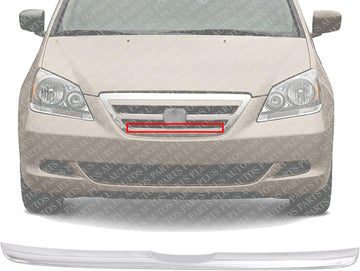 Front Lower Grille Trim Molding Chrome Direct Replacement Compatible With 2005-2007 Honda Odyssey HO1217103 71124SHJA01