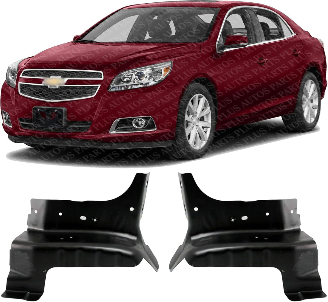 Set of 2 Front Head Light Bracket Steel Left Driver & Right Passenger Side Direct Replacement Compatible with 2010-2016 Lacrosse / 2013-2015 Chevrolet Malibu / 2014-2020 Impala