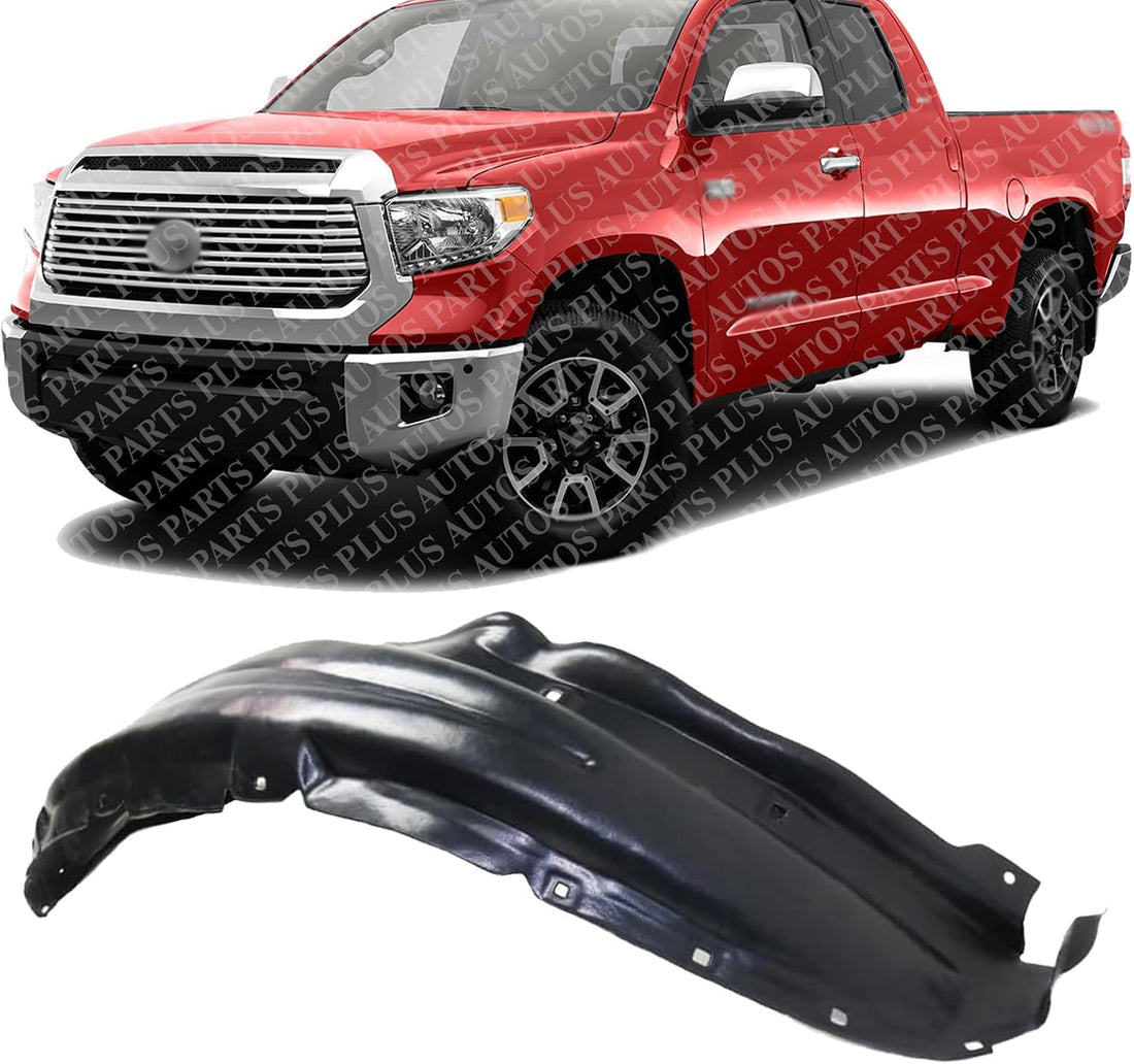 Front Fender Liner Rear Section Left Driver Side Direct Replacement Compatible With 2014-2021 Toyota Tundra TO1248190 538760C070