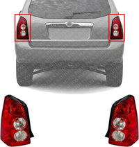 Set Of 2 Tail Light Lens And Housing Right Passenger & Left Driver Side Direct Replacement Compatible With 2005-2006 Mazda Tribute MA2819107 MA2818107 EF9151170C EF9151180C