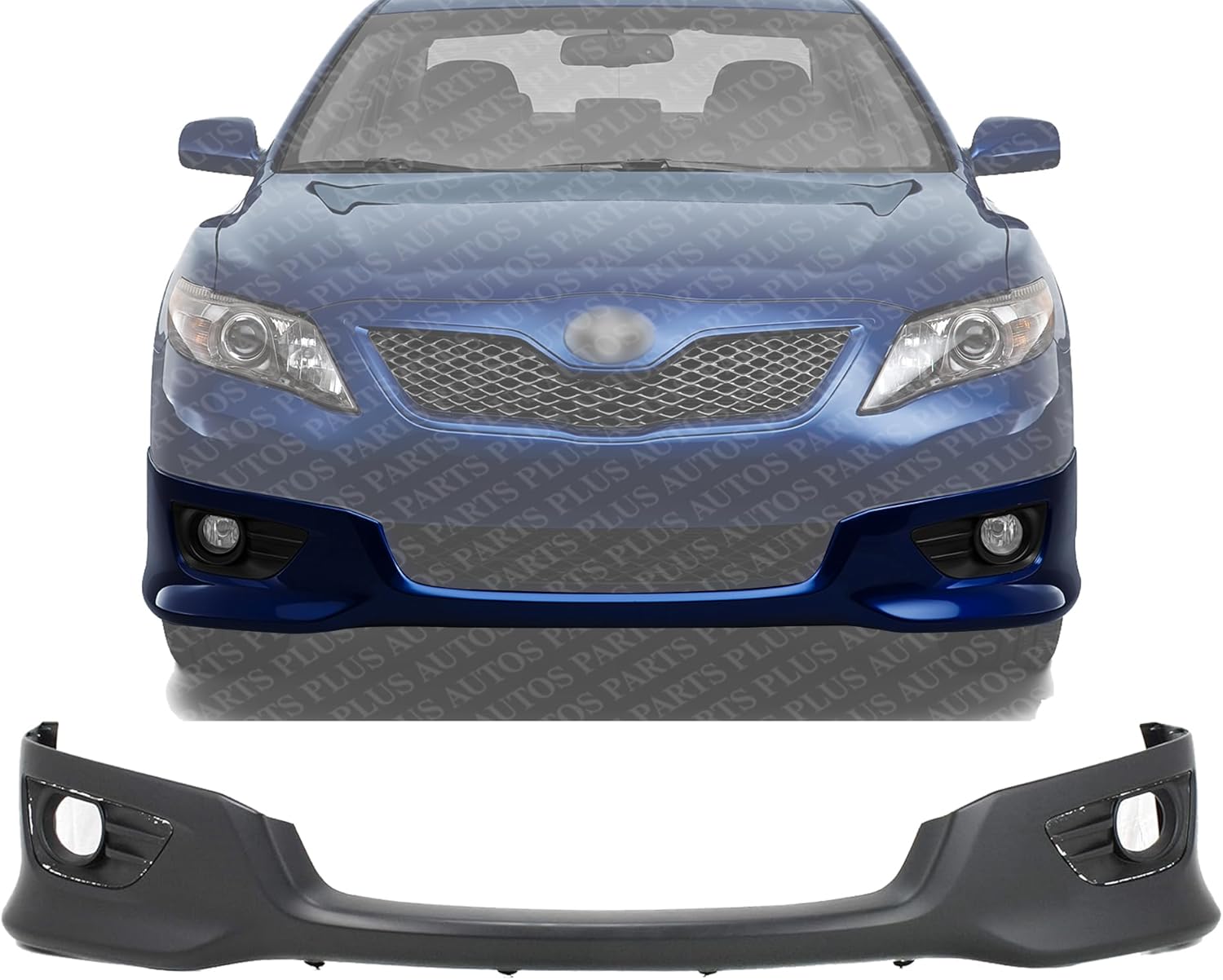 Front Bumper Lower Valance Spoiler Primed Plastic Direct Replacement Compatible with 2010-2011 Toyota Camry TO1093120 7685106906