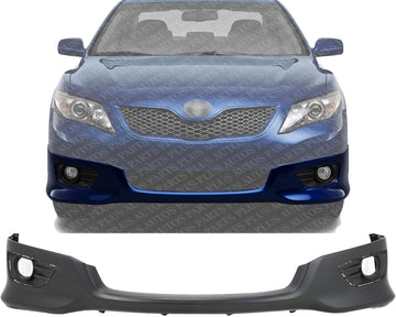 Front Bumper Lower Valance Spoiler Primed Plastic Direct Replacement Compatible with 2010-2011 Toyota Camry TO1093120 7685106906