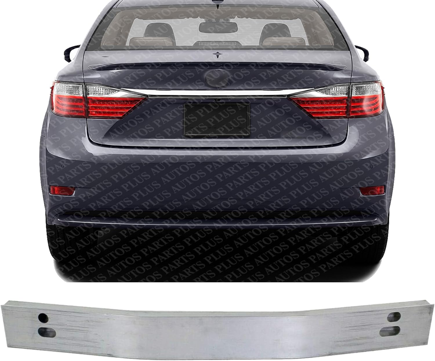 Rear Bumper Reinforcement Aluminum Direct Replacement Compatible With 2013-2018 Lexus ES300h / ES350 LX1106127 5217133160