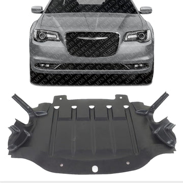 AUTOS PARTS PLUS Front Center Engine Splash Shield Undercover Direct Replacement Compatible with 2011-2014 Chrysler 300 CH1228119 68083326AC