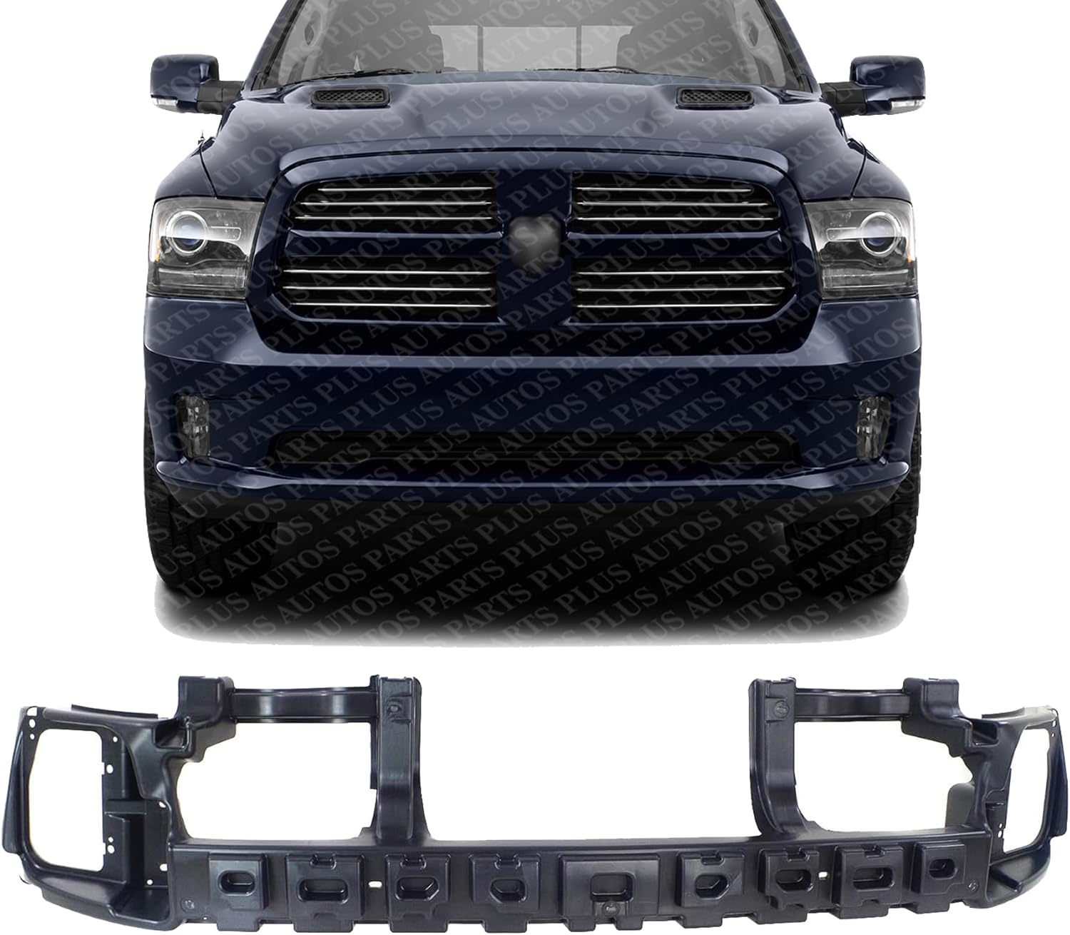 Front Bumper Impact Absorber Direct Replacement Compatible With 2013-2018 Ram 1500 CH1070834 68145441AC