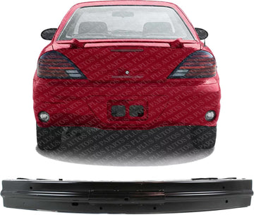 Rear Bumper Reinforcement Impact Steel Direct Replacement Compatible With 1997-1999 Oldsmobile Cutlass / 1999-2005 Grand Am GM1106539 10399543