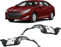 Set Of 2 Front Fender Liner Plastic Left Driver & Right Passenger Side Direct Replacement Compatible With 2014 Hyundai Sonata HY1249135 HY1248135 868123Q700 868113Q700