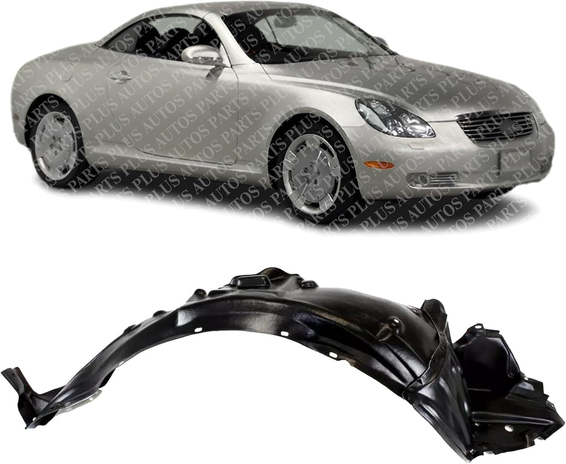 Front Fender Liner Right Passenger Side Direct Replacement Compatible With 2002-2005 Lexus SC430 LX1249103 5380524010