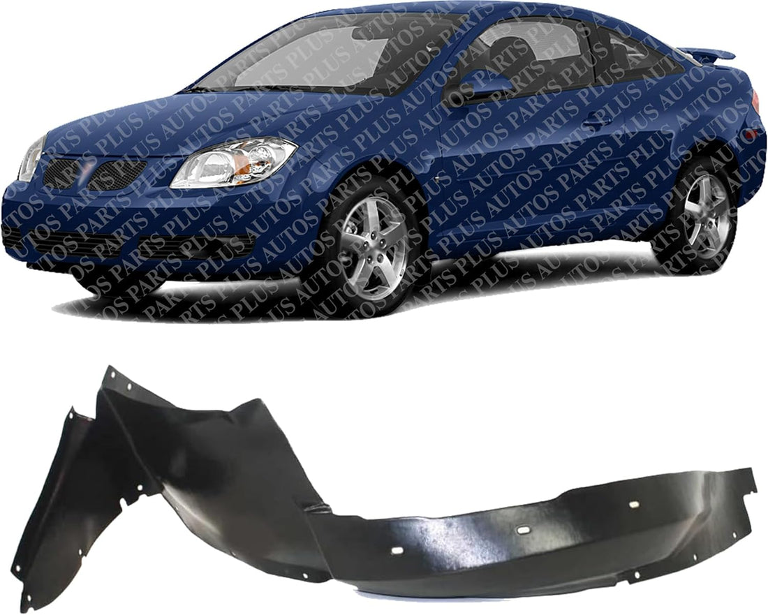 Front Fender Liner Left Driver Side Direct Replacement Compatible With 2005-2010 Chevrolet Cobalt / 2007-2009 Pontiac G5 GM1250121 15845960